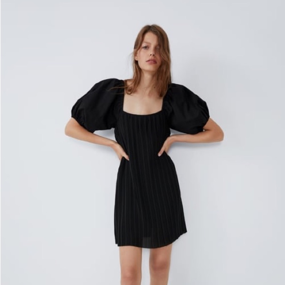 ZARA puff sleeve dress